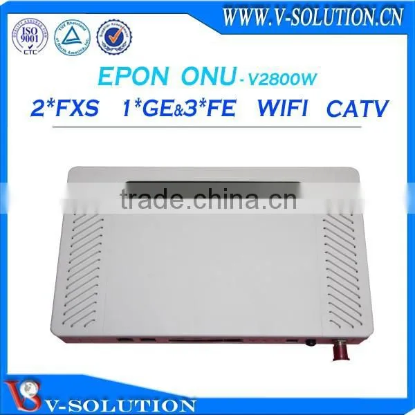 EPON Ftth 2fxs + 3fe + 1ge Voip Catv Wifi Onu Modem photo-2