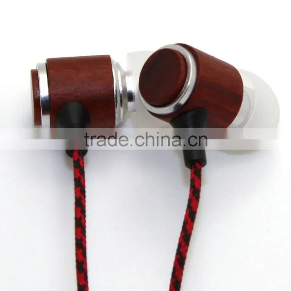 WOOD! Wood Earphones Super Bass Sound in Ear Earpiece Stereo Custom Logo photo-3