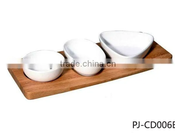 Nut Bowls With Wooden Tray