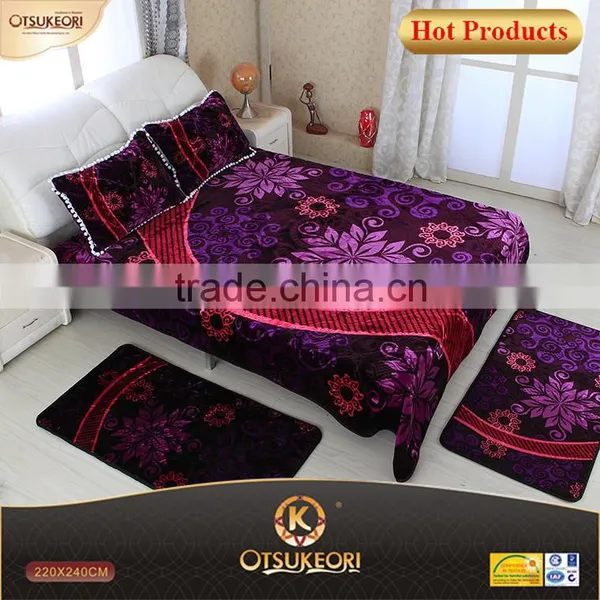 2016 High Quality Polyester Blankts and Algeria Market Blankets With Raschel Blankets Warehouse.