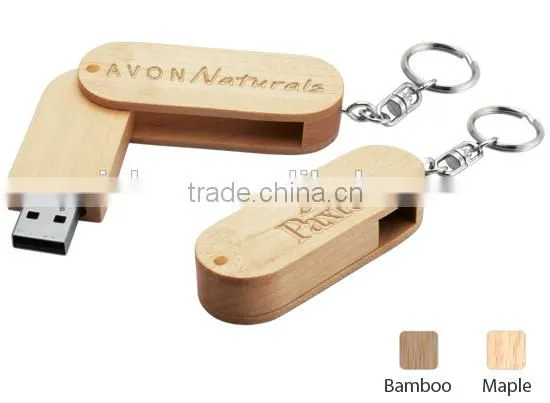 Natural Usb Wooden With Keychain, Eco-friendly Wooden Usb Flash Drive, Recycled Wooden Pendrive photo-5
