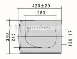 Hot Sale Square Seat Cover With Slow Close Hinges photo-4