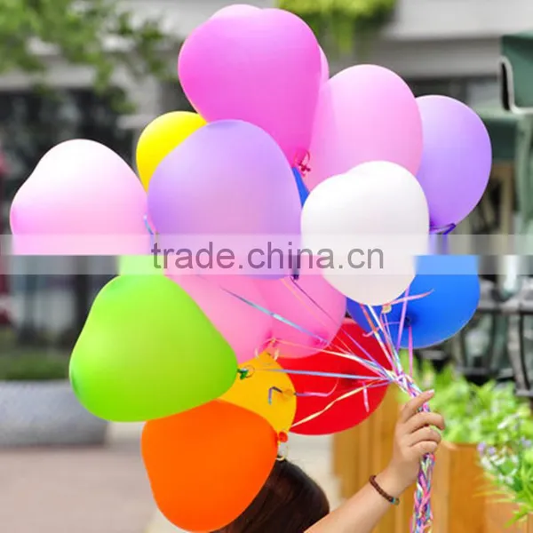 2016 China Manufacture Colorful Heart Latex Balloon of Party Supplies photo-2