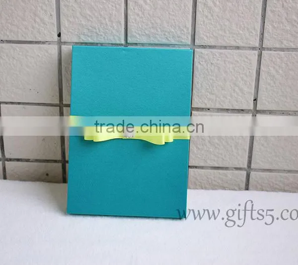 Decorative Blue Wedding Invitation Card Box photo-2