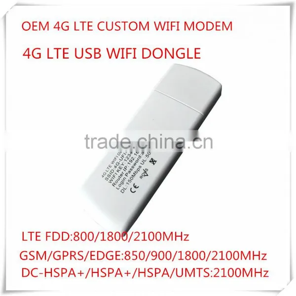 Unlocked New Original OEM 150Mbps 4G LTE Customized USB WIFI Modem and 4G LTE WIFI Dongle,Same as HUAWEI E8372 photo-3
