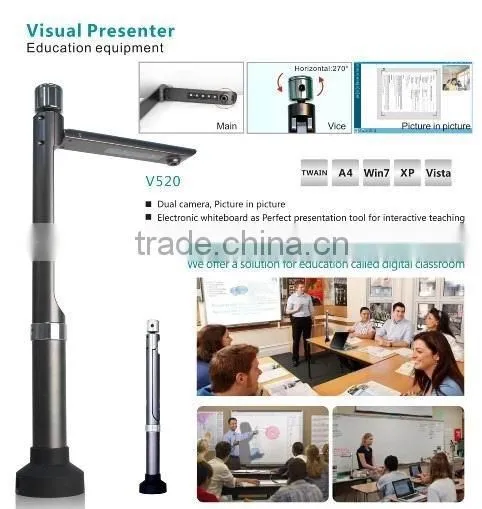 Portable Digital High Resolution 5 Mega Audio Visual Document Camera Work With Overhead Projectors photo-2