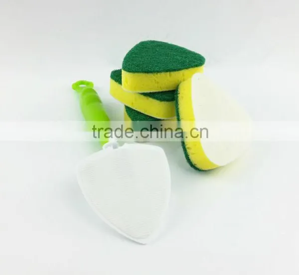 Kitchen Cleaning Long Handle Cleaning Sponge Brush Cleaning Sponges With Handle photo-3