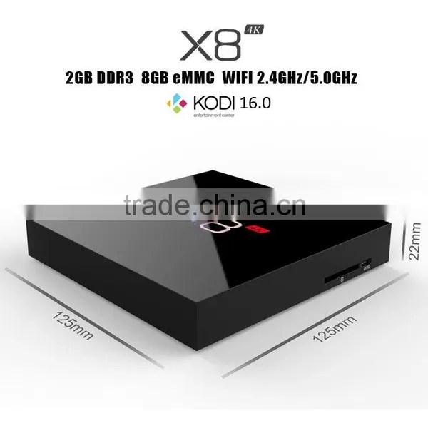 X8 4K Amlogic 8726 m8 Quad Core TV Box With 5.0GHZ Wifi Frequency photo-4