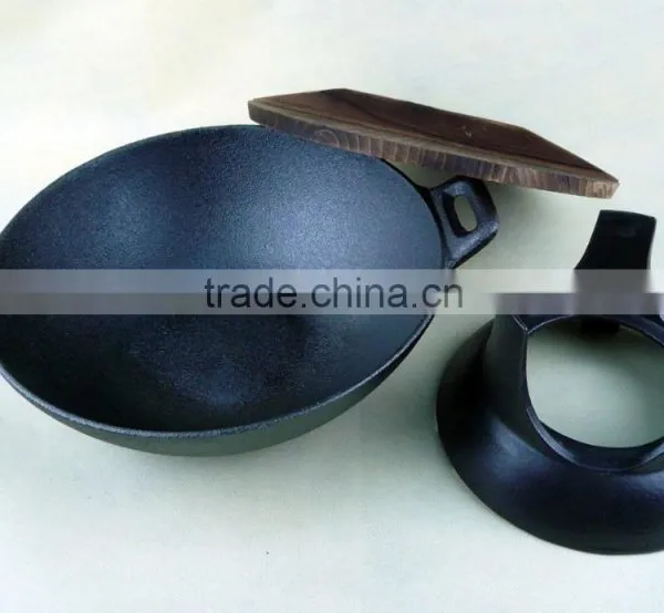 Cast Iron Wok Pan Dia:24.5CM photo-6