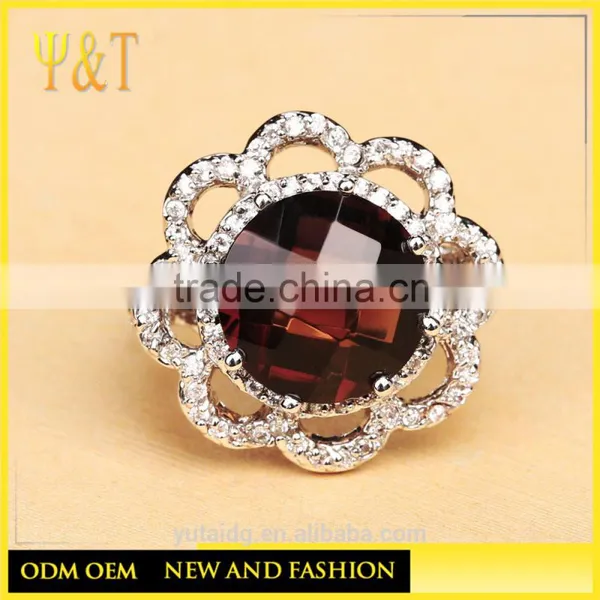 Jingli Jewelry Ruby Gemstone Engagement Ring (YJ-824) photo-3