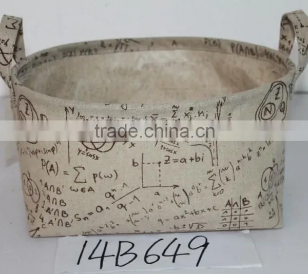 Different Fabric Linen Basket photo-2