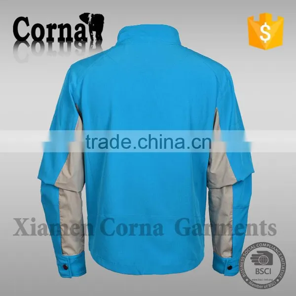 Latest Fashion Trends Blue Waterproof Sportswear Mens Parka Jacket photo-2