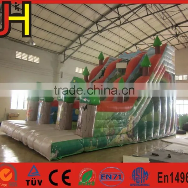 Kids Commercial Green Inflatable Bouncy Slide photo-4