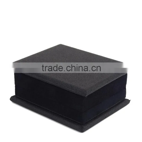 Chinese Factories Wholesale Custom High PU Leather Jewelry Box, Black Necklace Gift Box photo-3