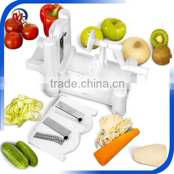 Spiral Slicer 3 in 1 Tri-Blade Plastic Spiral Daikon Slicer Vegetable Slicers