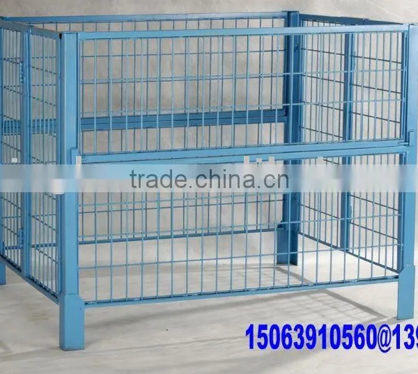 Stacking Pallet Container/mesh Cage Put on Racks