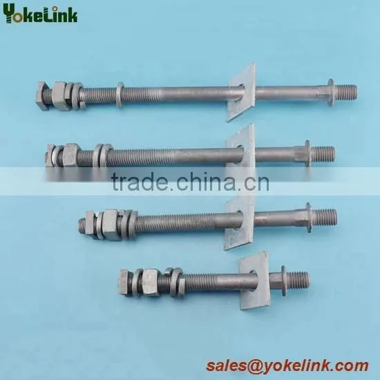 Steel Crossarm 5/8''x 1 3/4'' Short Shank Pin Line Post Stud photo-4