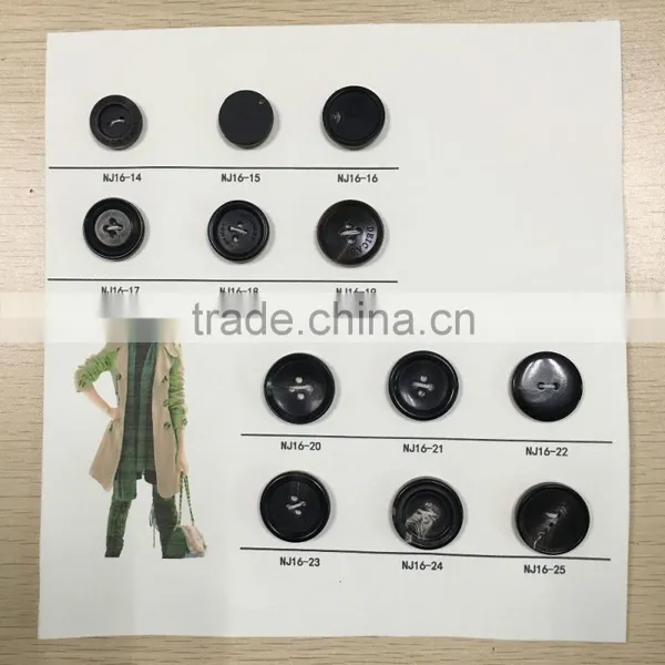 NJ16-15 Real Natural Buffalo Horn Buttons photo-2