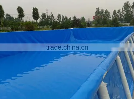 Steel Frame Above Ground Rectangular 4m SWIMMING POOL Filter Pump Mobile Swimming Pool photo-2