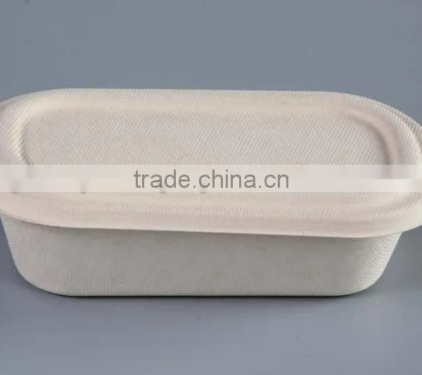 Biodegradable 1000ml Sugarcane Food Container With Separate Lid photo-2