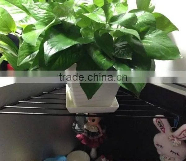 Balcony Hanging Flower Pot Rack Triangle Wall Flower Shelf photo-4