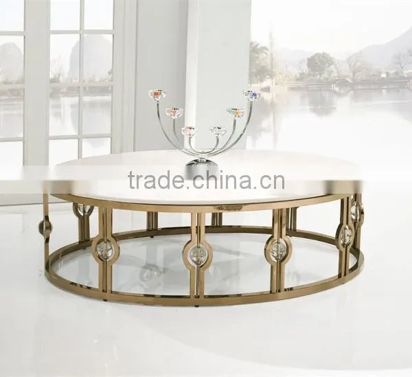C366-1 Stainless Steel Marble Coffee Table photo-5