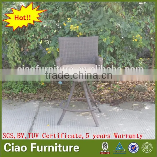 Outdoor Bar Furniture Revolve Bar Chair Rattan Bar Stool photo-2