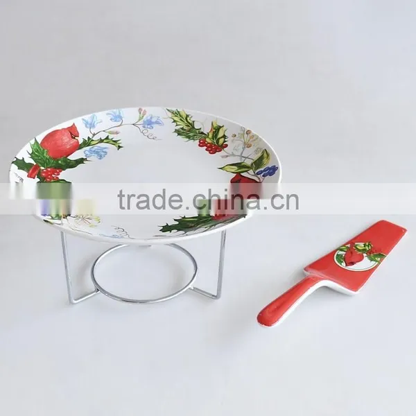 Porcelain Pizza Plate and Shovel Set photo-3