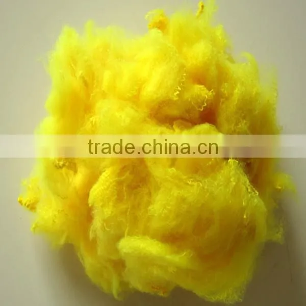Hot Sale 3D*64mm Three-dimensional Colored 100% Polyester Material Recycled Polyester Fiber photo-2