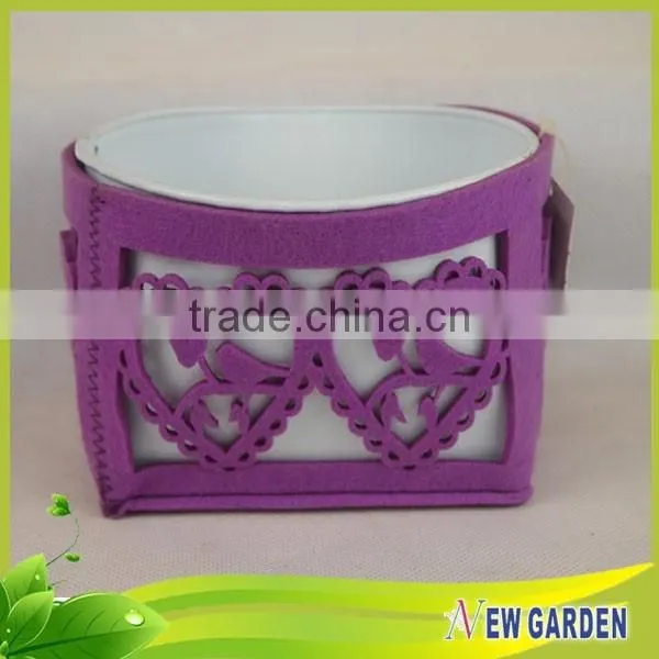 Stylish Promotion High Quality Sturdy Leather Coloured Plant Pots photo-4