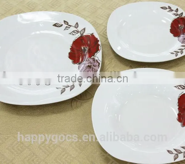 Porcelain Round Ceramic Dinnerware Sets 20pcs/30pcs photo-2
