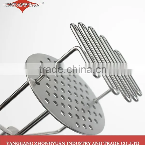 High Quality Stainless Steel Potato Masher With Rubber Handle photo-2