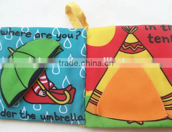 Hot Intelligence Development Cloth Cognize Hide and Seek Book Educational Toys For Kids Babys photo-2