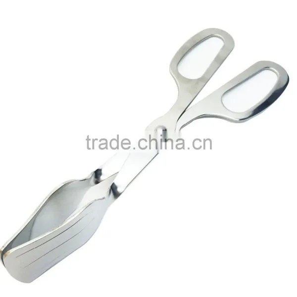 Wholesale Stainless Steel Scissor Bacon Meat Tong Fish Bbq Grill Tong Tools photo-2