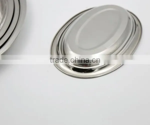 Oval Stainless Steel Plate & Dishes for Sale photo-4
