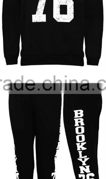 Ladies Brooklyn 76 Full Set Sweatshirt & Jogging Bottoms Joggers Tracksuit photo-6