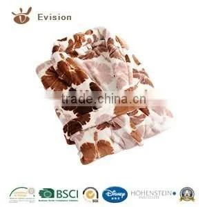 2016 NEW Microfiber Coral Fleece Bathrobe With Water Print Color photo-2