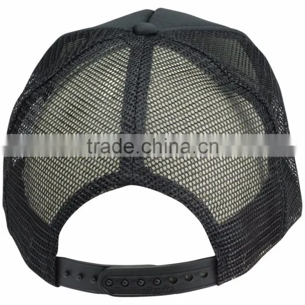 Custom Fashion 5 Panel Dark Grey Trucker Cap photo-4
