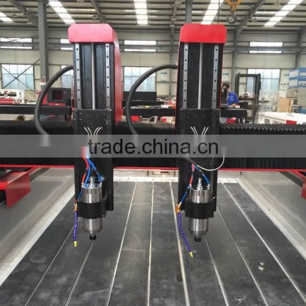 Jinan Economical Heavy Double-head Engraving Polishing Stone Cnc Router photo-3