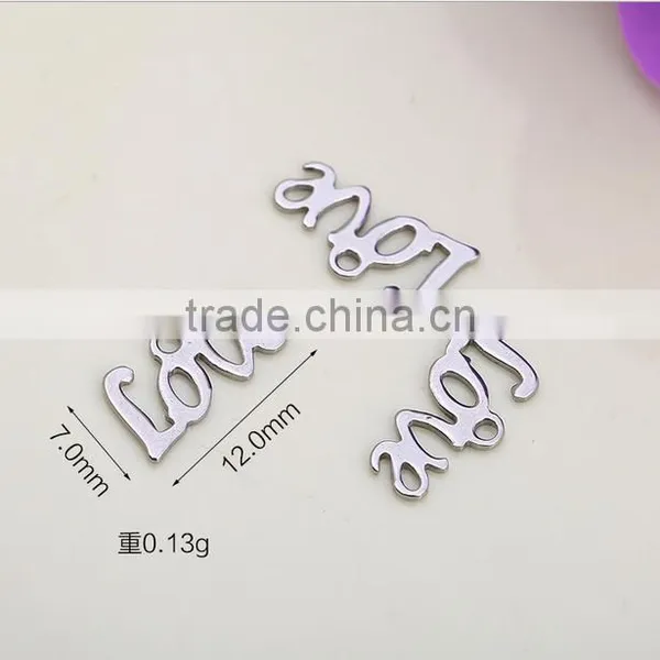 Wholesale High End Stainless Steel Heart Shape Charms Diy Steel Heart Shape Connector Charms for Bracelets photo-5