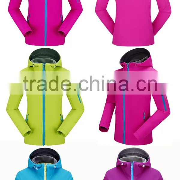 100% Polyester Tactical Women Waterproof Softshell Jacket photo-6
