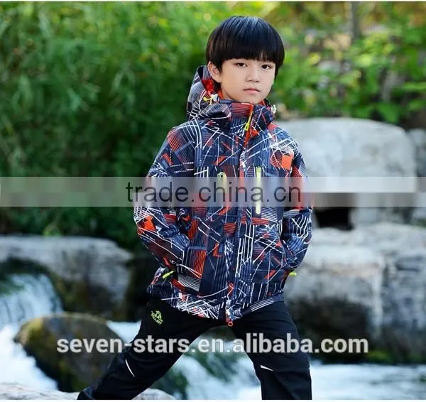 2017 3 in 1 Colorful Polyester Kids Varsity Jacket photo-3