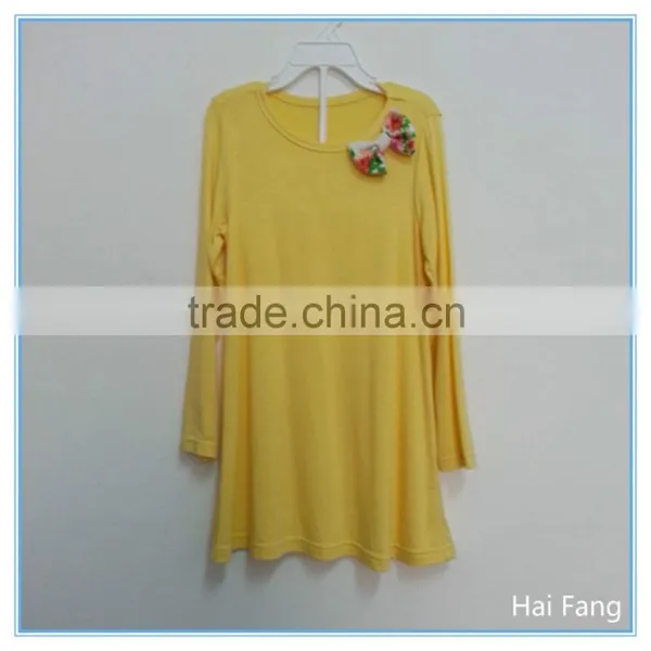 OEM Children Girls Long Sleeve T Shirts, Bowknot T Shirts, O Neck T Shirts photo-5