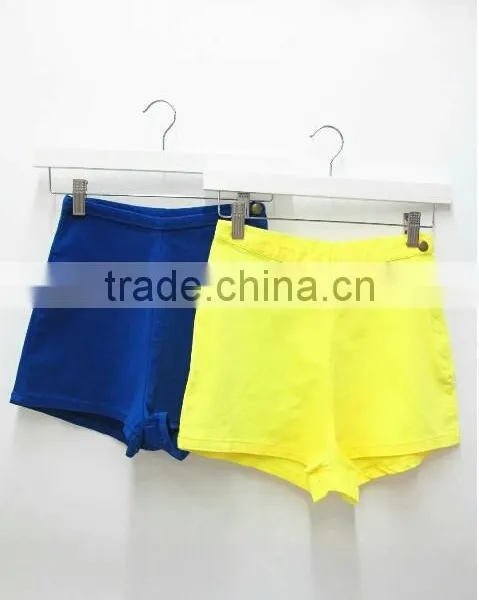 Runwaylover Europe Style 2017 Ladies Fashion 100% Cotton High Waist Shorts With Side Zipper photo-5