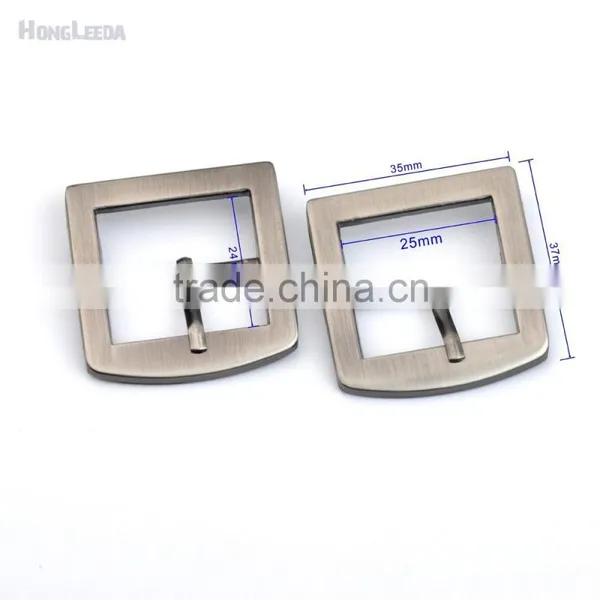25mm 1inch Square Metal Alloy Buckle Pin Belt Bag Buckle High Polish Black Nickle Brush Color Craft Accessories BK-013 photo-3
