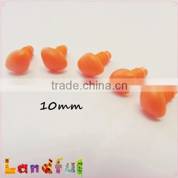 10mm Orange Triangle Nose Safety Plastic Nose Stuffed Cat Nose Craft Toy photo-3