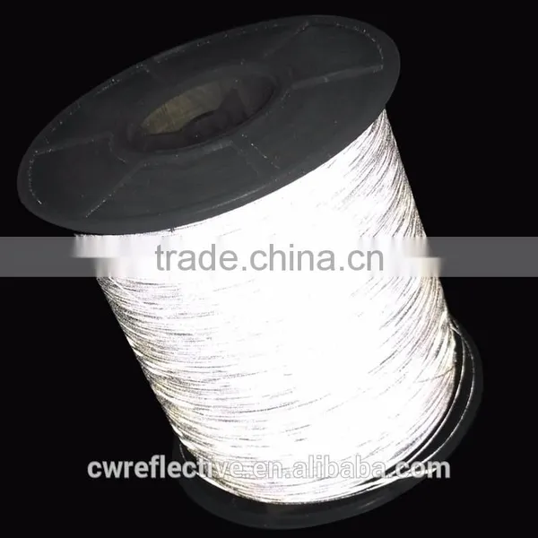 Double Sides 1.0mm Stitch Glass Beads Reflective Thread at the Edge of Webbing photo-3