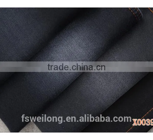 X0039-1A Cotton/polyester/spandex Sulfur Black Double Layer Soft Stretch Fabric photo-4