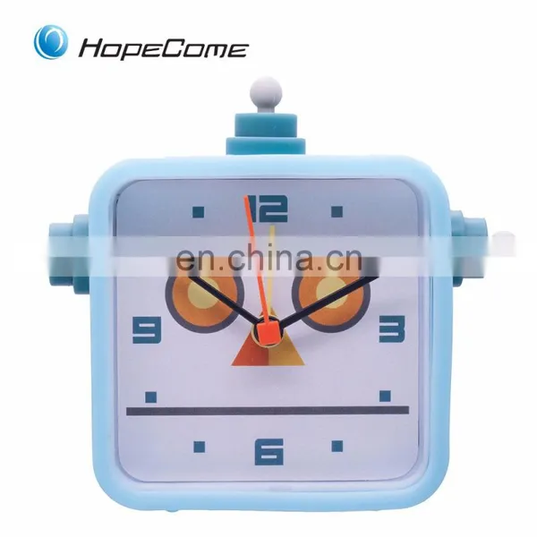 Children Gift Cartoon Animals Silicone Desk Wholesale Clocks photo-2