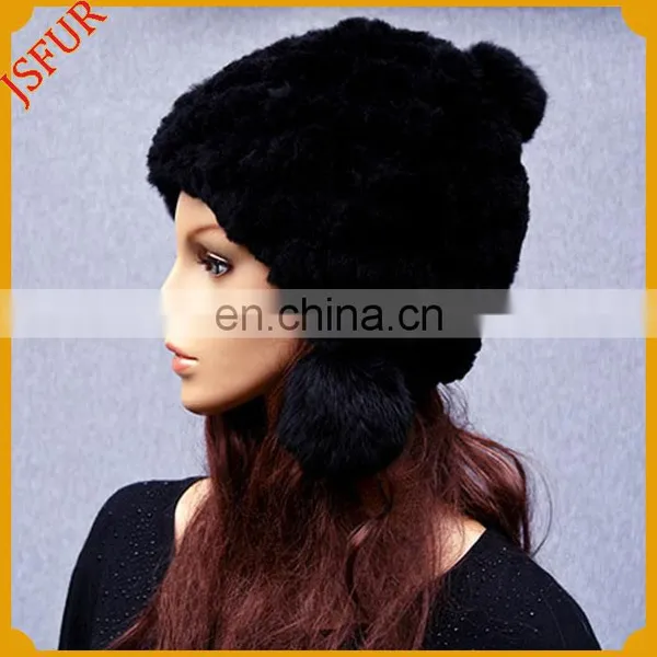 Winter Hat With Rabbit Fur Women Russian Fur Hat photo-2